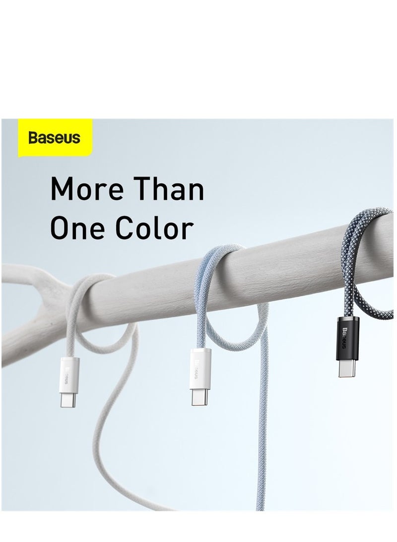 USB C To USB C Cable 2M, 100W Power Delivery Type-C Cord 5A PD Fast Charger With E-Marker Chip Compatible For iPhone 15/ 15 Pro Max/Plus, MacBook Pro, Chromebook, iPad Pro, Galaxy S23 Ultra/S22 White