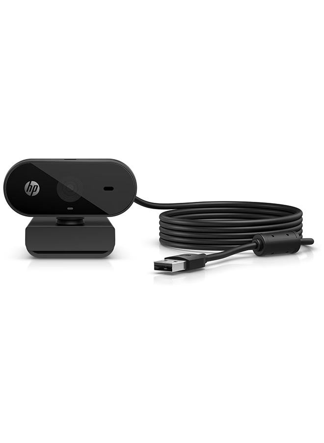 HP 320 Wired Webcam, HD - Black  - Image 2