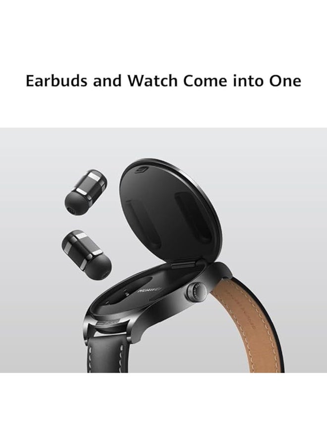HUAWEI - Watch Buds Smartwatch, Earbuds And Watch Come Into One, Innovative Wide-Area Auricle Touch Controls, AI Noise Cancellation Calling, Lightweight Earbuds, Professional Health Management, Advanced Design, Assured Durability, Compatible With Android And iOS Brown/Khaki - Image 1