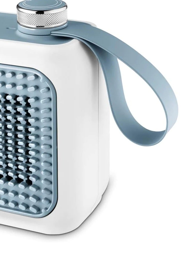 De'Longhi Capsule Desk Ceramic Fan Heater 360 W HFX10B03.LB White and Light Blue  - Image 3