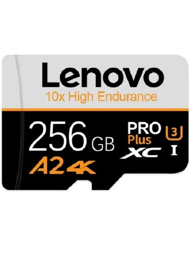 Lenovo Micro SD Card A2/4K Class 10 Pro Plus High Speed Memory Card 100Mb/s Reading SD Speed With SD Card Adapter 256 GB - Image 2