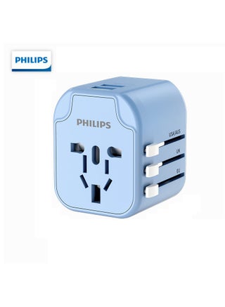 Universal Travel Adapter All In One International Worldwide Wall Power Travel Adaptor With 2 USB Ports Fast Wall Charger Plug Blue01 - pnsku/N70020687V/45/_/1698915680/713319fa-bc5b-4778-a215-c30f5afe79f1