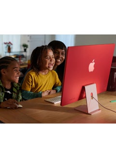 Apple 24-inch iMac with Retina 4.5K display: Apple M3 chip with 8‑core CPU and 8‑core GPU, 256GB SSD/Integrated Graphics English/Arabic Pink  - Image 5