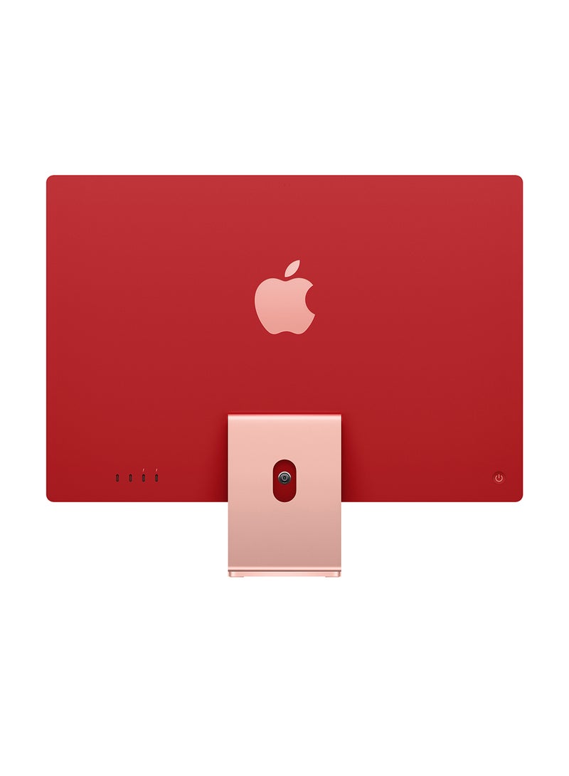 Apple - 24-inch iMac with Retina 4.5K display: Apple M3 chip with 8‑core CPU and 8‑core GPU, 256GB SSD/Integrated Graphics English/Arabic Pink - Image 1