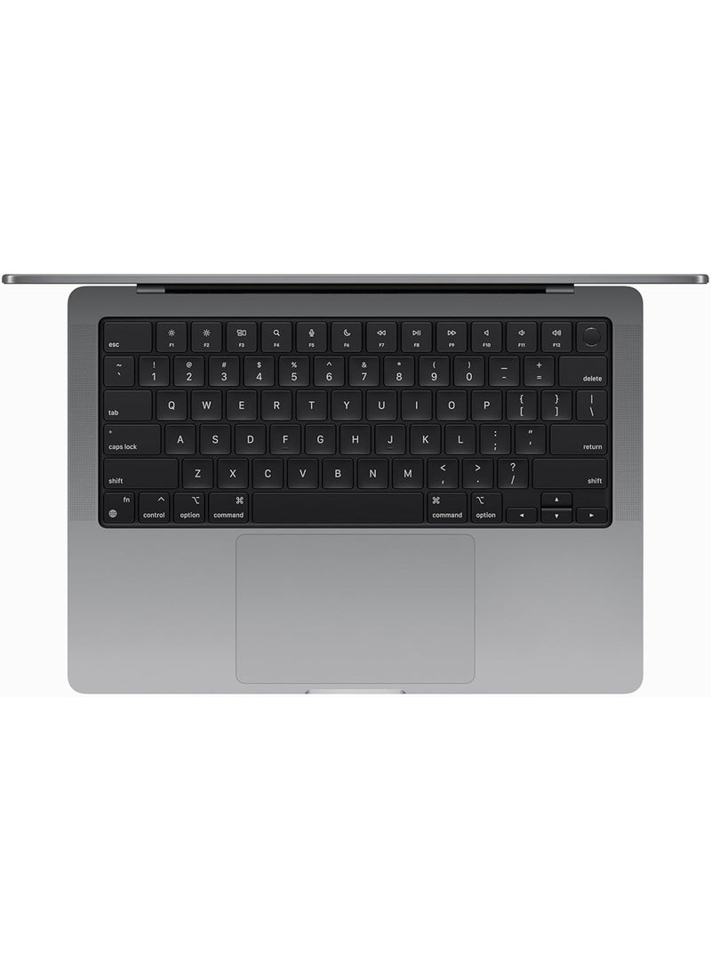 Apple - 2023 Newest MacBook Pro MTL83 Laptop M3 chip with 8‑core CPU, 10‑core GPU: 14.2-inch Liquid Retina XDR Display, 8GB Unified Memory, 1TB SSD Storage And Works with iPhone/iPad English/Arabic Space Grey - Image 1