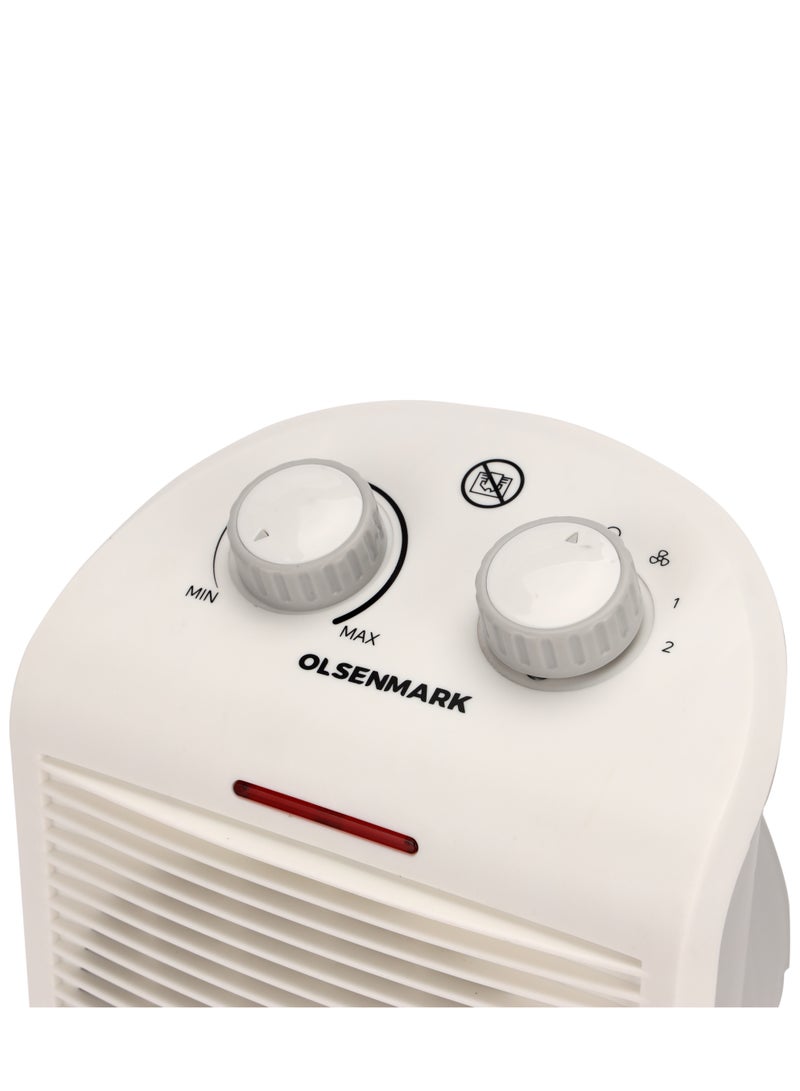 أولسنمارك مدفأة مروحة كهربائية مع حماية من ارتفاع الحرارة 2000 W OMFH1637B  - Image 5