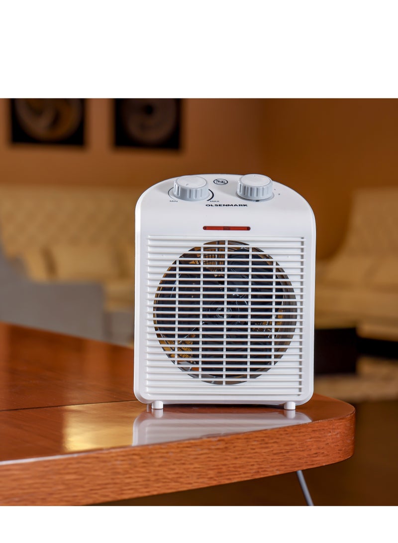 أولسنمارك مدفأة مروحة كهربائية مع حماية من ارتفاع الحرارة 2000 W OMFH1637B  - Image 3