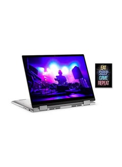 Inspiron 7430 14-Inch Display,Core i5-1335U Processor/8GB RAM/2TB SSD/Intel Iris/Iris Plus Graphics/Windows 11 With FREE Neon Gaming Quotes English Silver