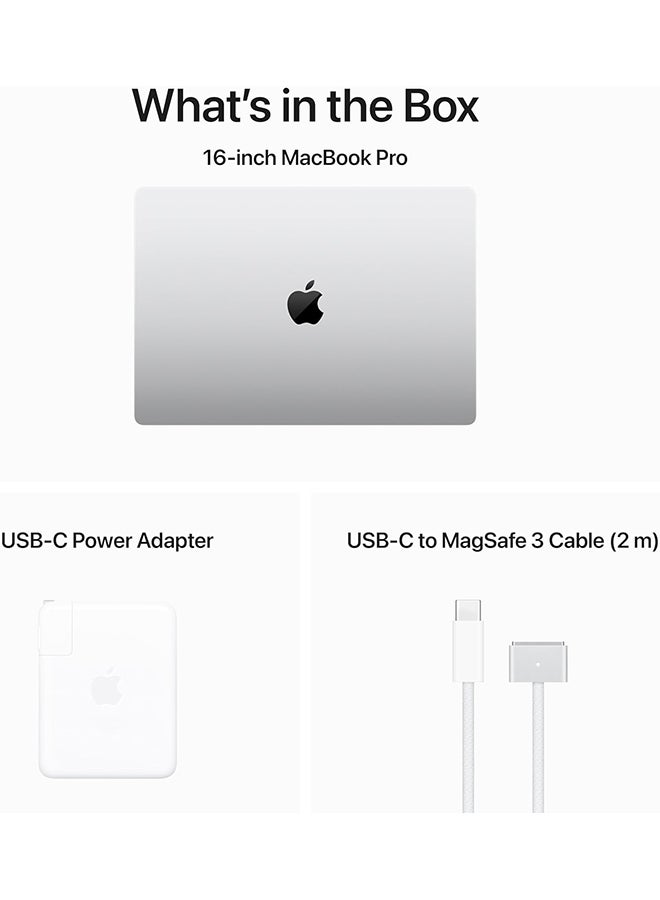 Apple - 2023 MacBook Pro Laptop M3 Pro chip with 12‑core CPU, 18‑core GPU: 16.2-inch Liquid Retina XDR Display, 36GB Unified Memory, 512GB SSD Storage And Works with iPhone/iPad English/Arabic Silver - Image 1