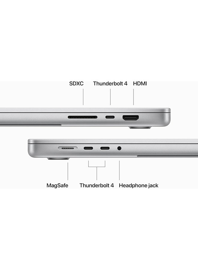 Apple - 2023 MacBook Pro Laptop M3 Pro chip with 12‑core CPU, 18‑core GPU: 16.2-inch Liquid Retina XDR Display, 36GB Unified Memory, 512GB SSD Storage And Works with iPhone/iPad English/Arabic Silver - Image 1