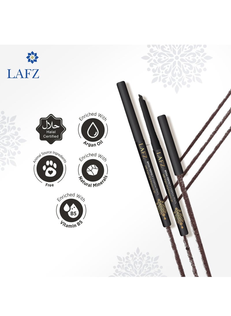 LAFZ - Brow Perfect Eyebrow Pencil With Non-stickiness And Natural Matte Finish Black - Image 1