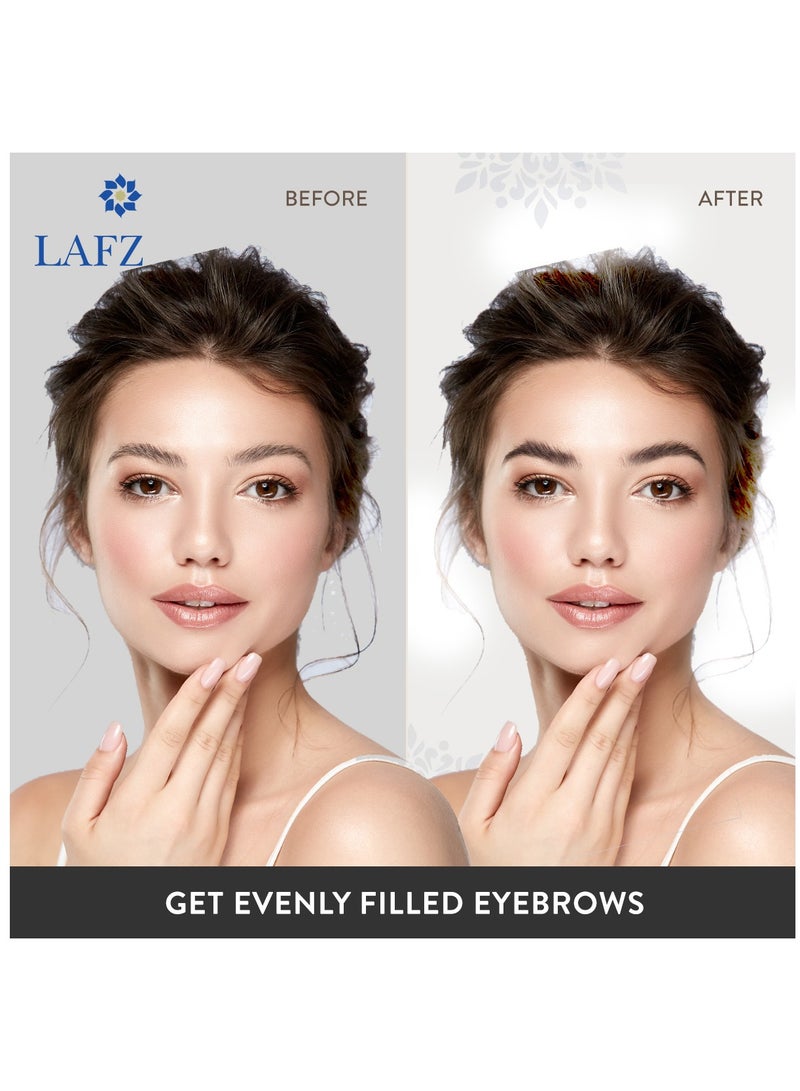 LAFZ Brow Perfect Eyebrow Pencil With Non-stickiness And Natural Matte Finish Black  - Image 5