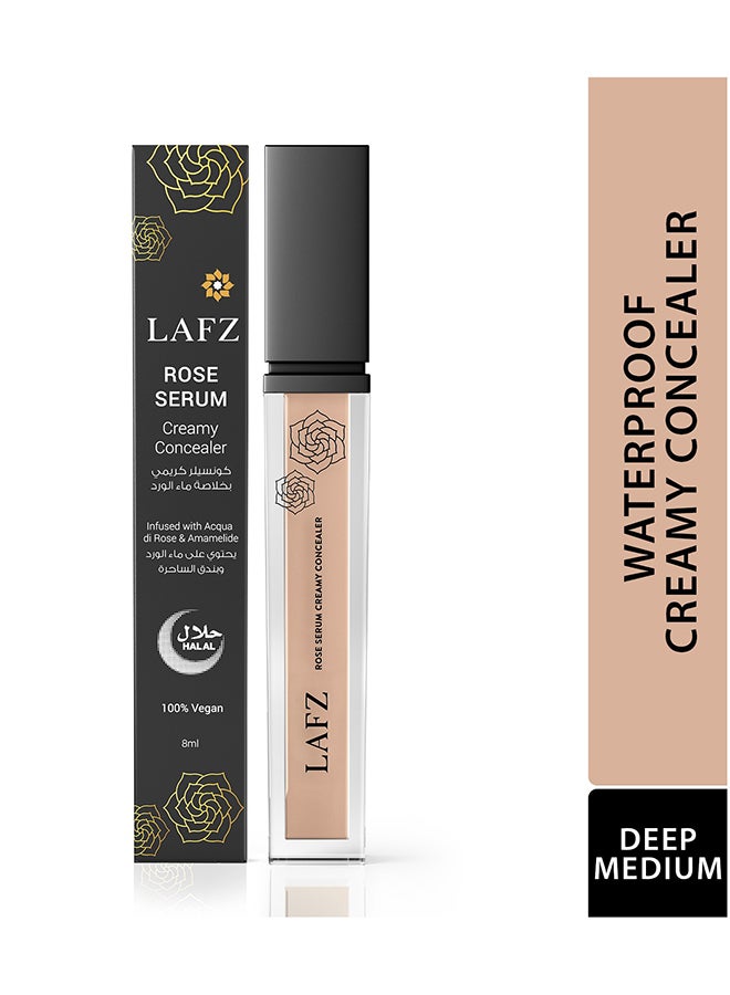 Rose Serum Concealer High Coverage And Long-Lasting Deep Medium