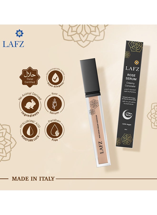 Rose Serum Concealer High Coverage And Long-Lasting Deep Medium