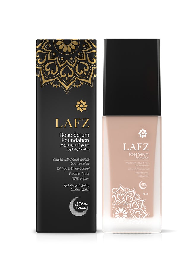 LAFZ Hydrating Rose Serum Foundation Satin Matte Finish Ivory Nude  - Image 3