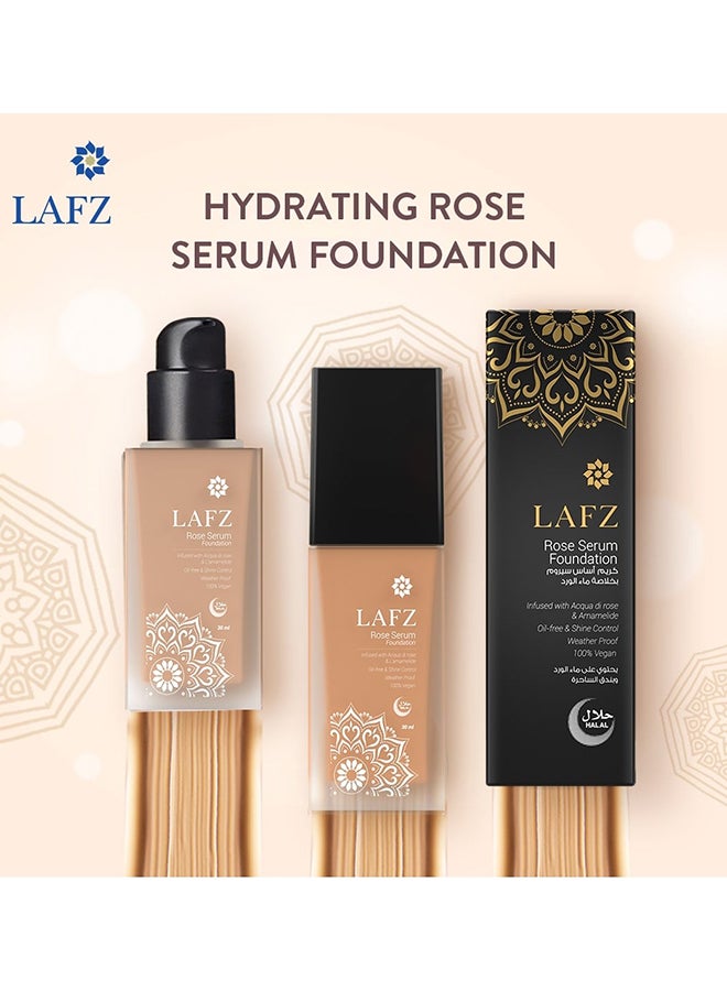 LAFZ Hydrating Rose Serum Foundation Satin Matte Finish Ivory Nude  - Image 4