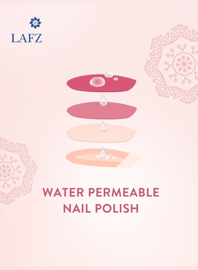 LAFZ - Glossy Finish Breathable Nail Polish Azalea Pink - Image 1