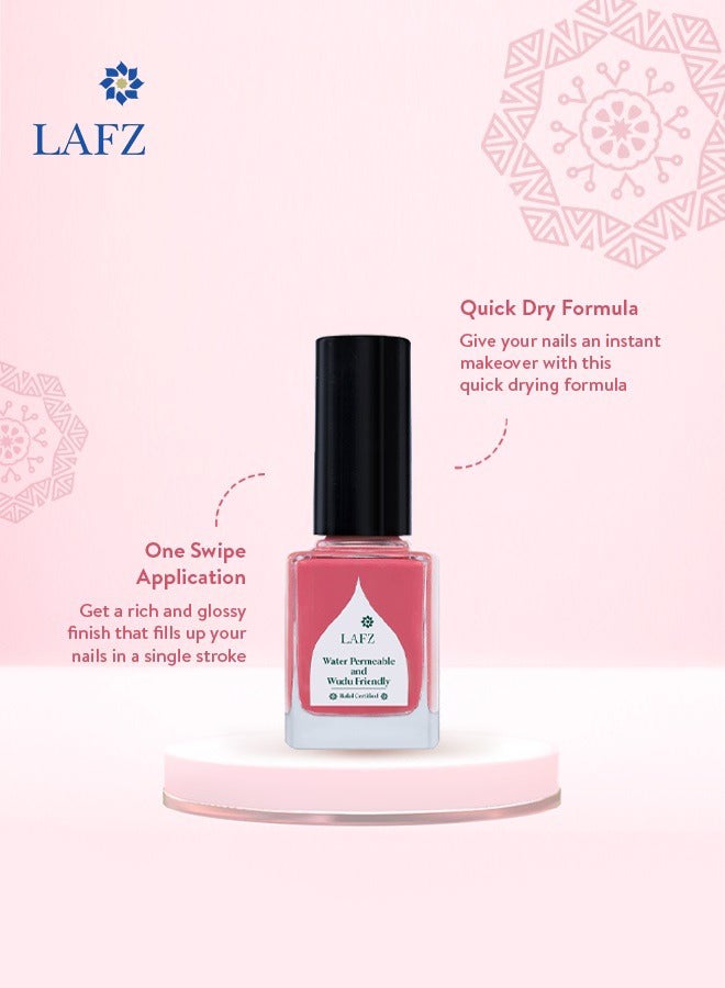 LAFZ Glossy Finish Breathable Nail Polish Azalea Pink  - Image 3
