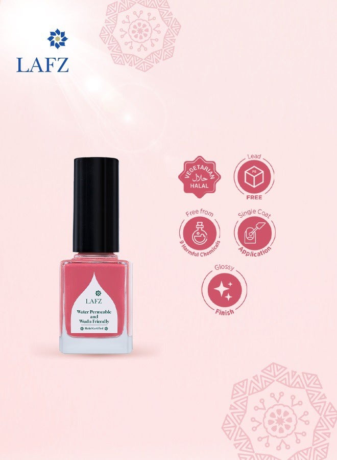 LAFZ Glossy Finish Breathable Nail Polish Azalea Pink  - Image 5