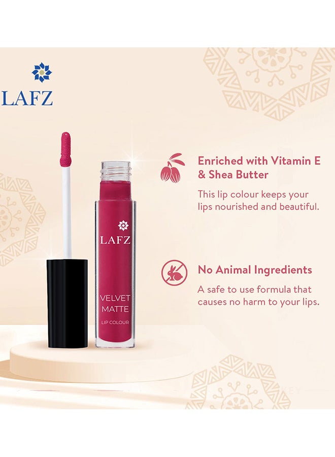 LAFZ Transfer Proof & Smudge Proof Velvet Matte Lip Colour Cherry Crush  - Image 4