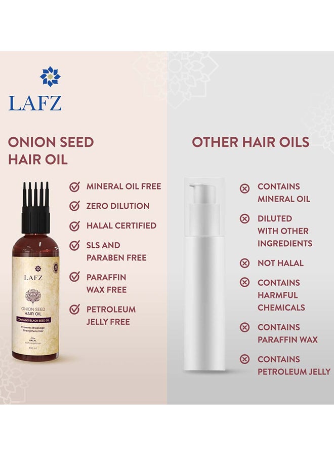 LAFZ Onion seed Hair Oil White 100ml  - Image 4