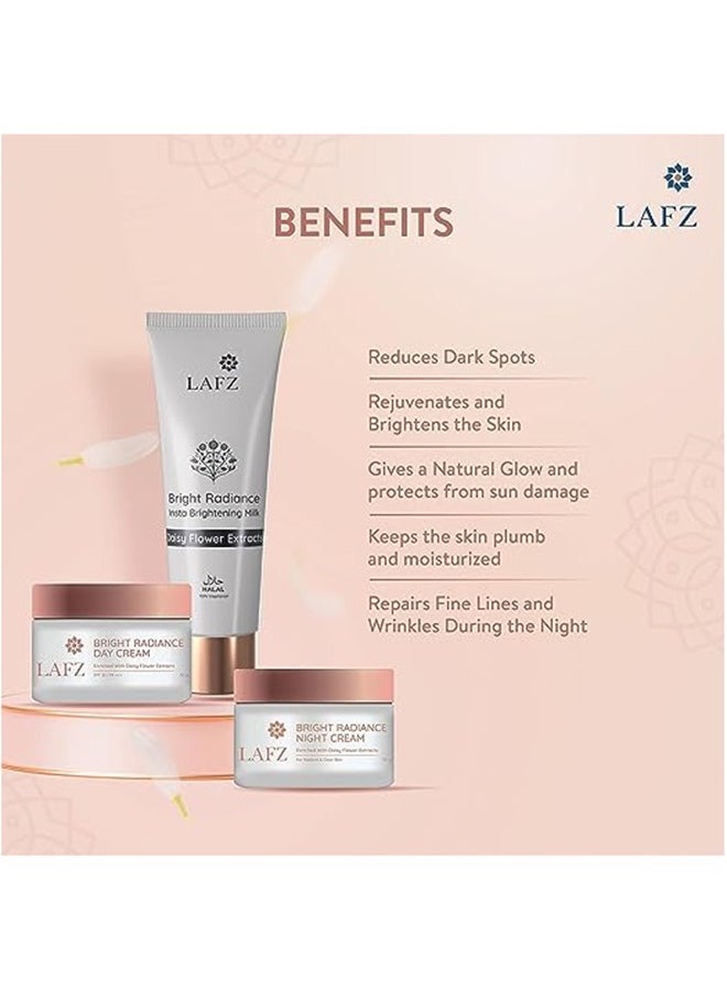 Bright Radiance Range Insta Milk Cream with Day cream and Night Cream 430grams