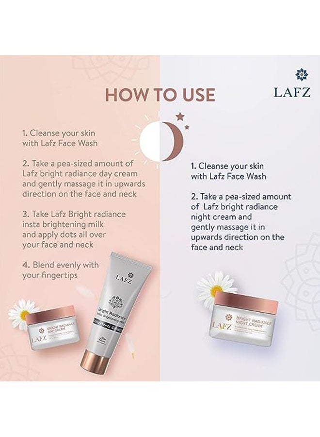 Bright Radiance Range Insta Milk Cream with Day cream and Night Cream 430grams