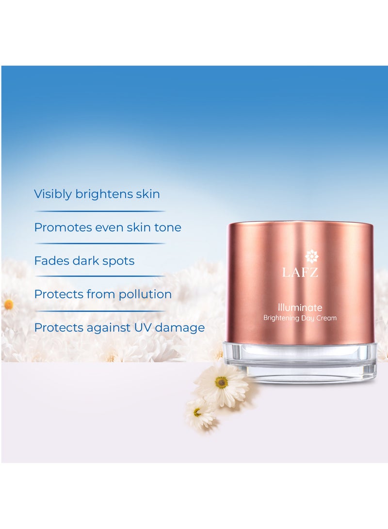LAFZ Illuminate Brightening Day Cream With Brightens Skin & Reduces Dark Spots cream 50grams  - Image 3