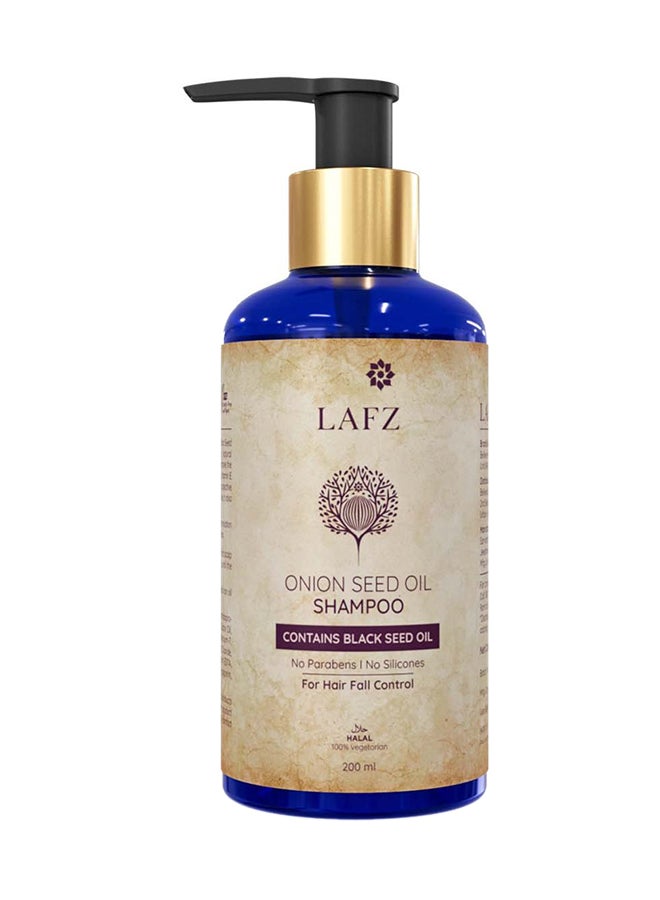LAFZ Onion Seed Oil Shampoo Hair Fall Control With Vitamin E And Red Onion Oil Extracts 200 Ml  - Image 1