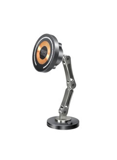 Magnetic Wireless Car Mount, Universal Magnetic Stick-On Dashboard/Winshield Mount Holder With N52 Magnets, Triaxial Height Adjustment, 360 Degree Rotation And Cradleless Design For iPhone 16/14 - Black