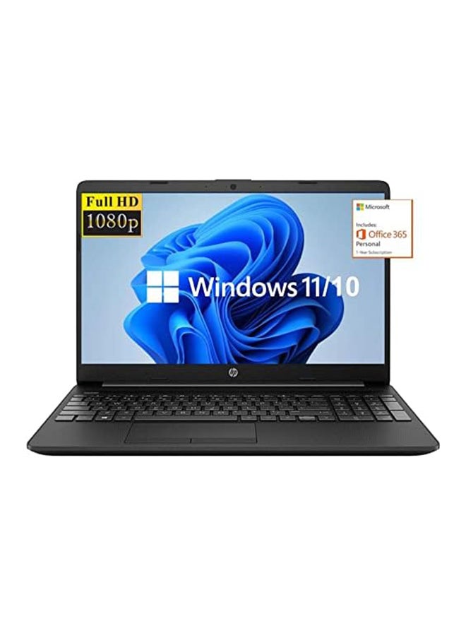 HP 15 Laptop With 15.6-Inch Display, Celeron N4020 Processor/8GB RAM/128GB SSD/Intel UHD Graphics/Windows 10 S + JVQ Mousepad English Black  - Image 1