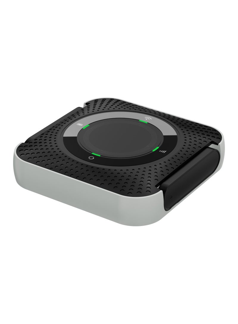 porodo - 4000 mAh 4G/LTE Home & Outdoor Portable Router with Micro-Sim Slot, 12 Hours Working Time, 100Mbps LAN, 40 Meter Distance, Winter Collection, Lightweight Design Wireless Router Black - Image 1