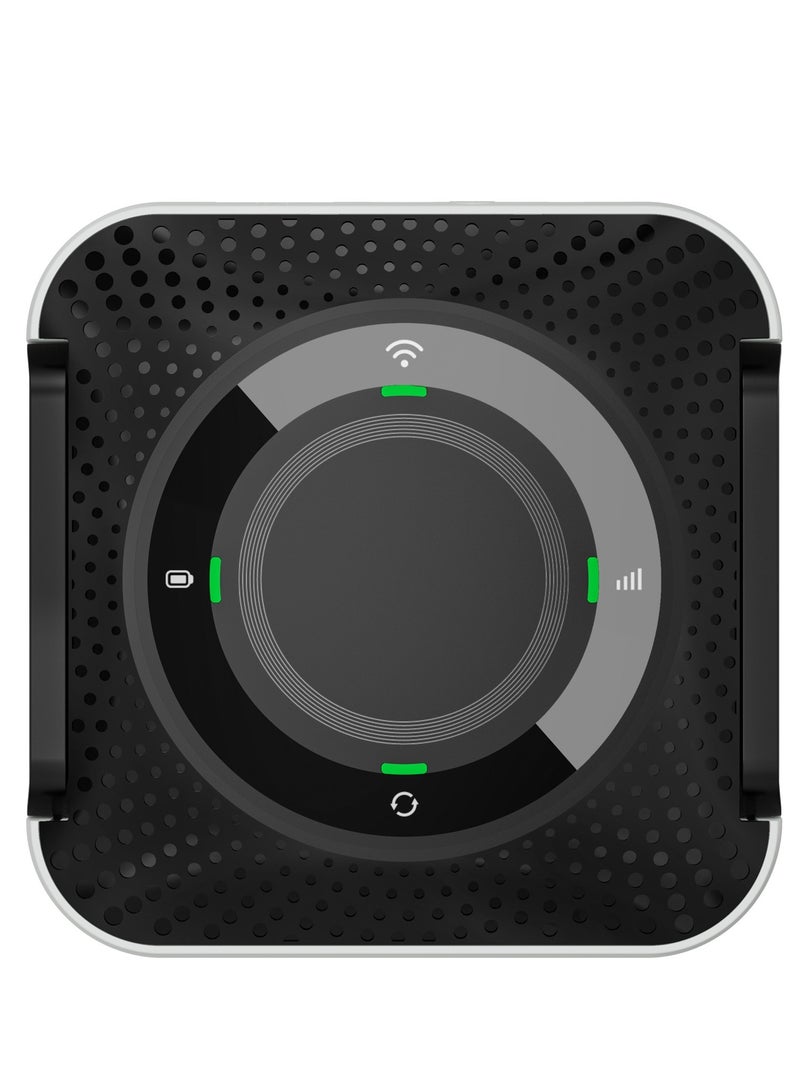 porodo - 4000 mAh 4G/LTE Home & Outdoor Portable Router with Micro-Sim Slot, 12 Hours Working Time, 100Mbps LAN, 40 Meter Distance, Winter Collection, Lightweight Design Wireless Router Black - Image 1