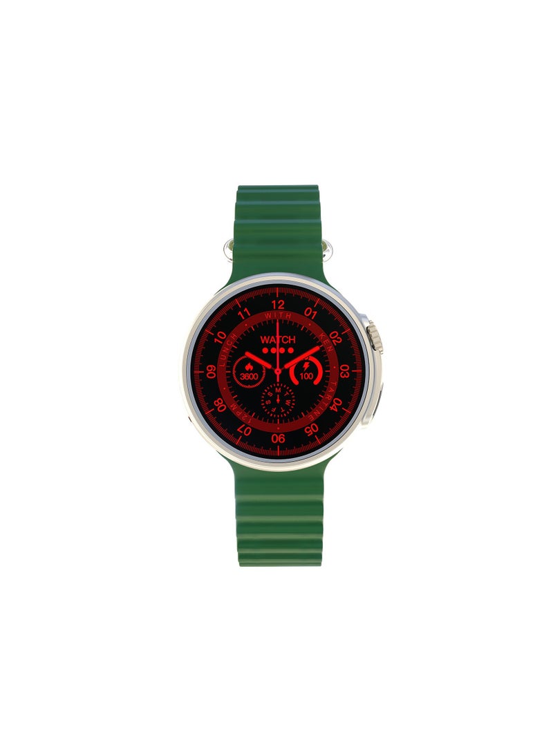 بورودو ساعة ذكية Ultra Evo بشاشة تعمل باللمس مقاس 1.51 بوصة وبطارية 330 مللي أمبير في الساعة وحافظة من سبائك الألومنيوم ومدة استعداد تصل إلى 15 يومًا ومقاومة للماء وإصدار BT 3.0 + 5.0 فولت - Image 3