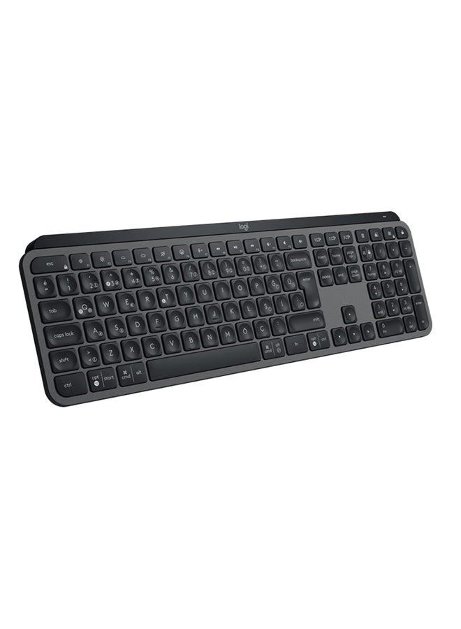 Logitech - MX Keys S Advanced Wireless Illuminated Keyboard – Arabic/English 920-011595  Graphite Graphite - Image 1