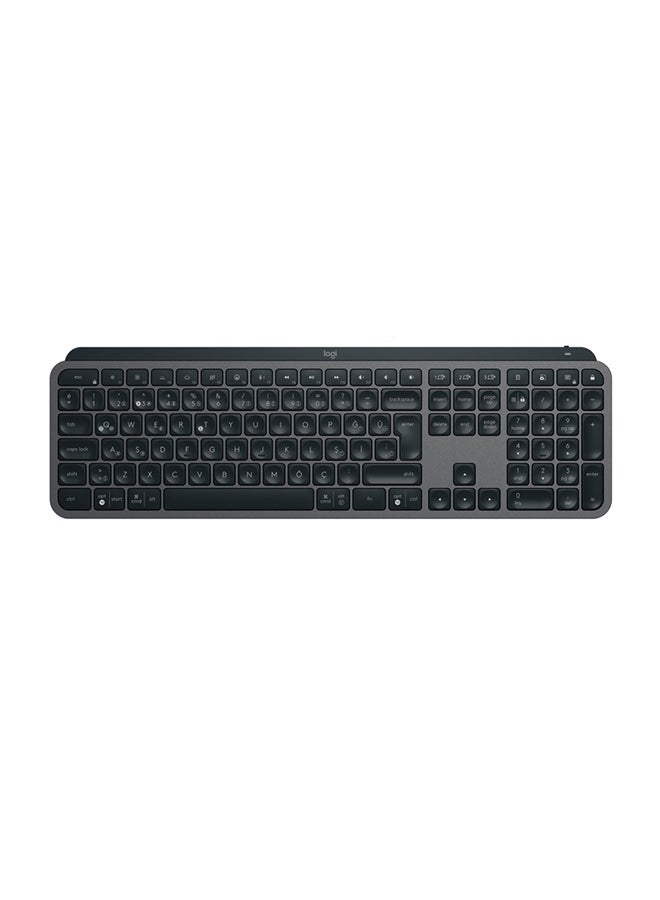 Logitech - MX Keys S Advanced Wireless Illuminated Keyboard – Arabic/English 920-011595  Graphite Graphite - Image 1