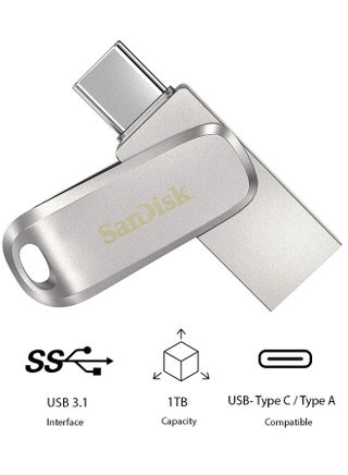 Ultra Dual Drive Luxe USB Type-C Flash Drive (SDDDC4-1T00-G46) 1 TB - pnsku/N70021147V/45/_/1736491922/d54e6701-a3b9-4b58-88b8-9d4aace03c12