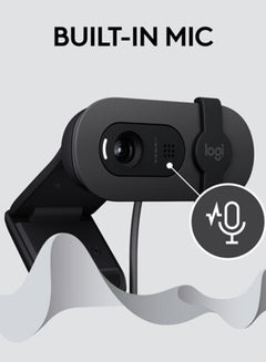 Logitech Brio 100 Full HD Webcam USB Black  - Image 5