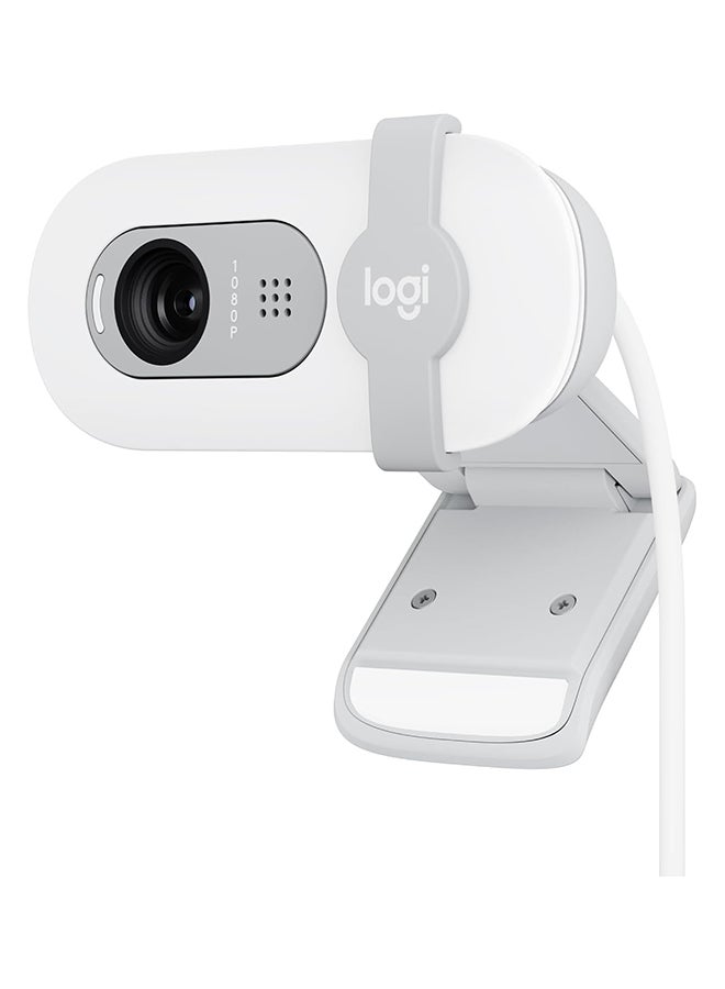 Logitech - Brio 100 Full HD Webcam USB White - Image 1
