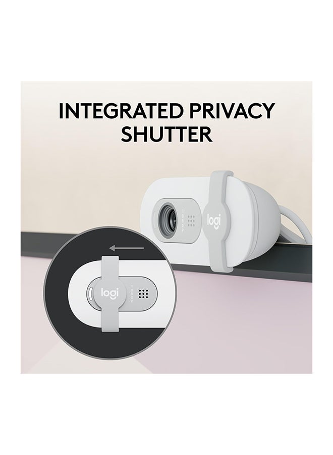 Logitech - Brio 100 Full HD Webcam USB White - Image 1