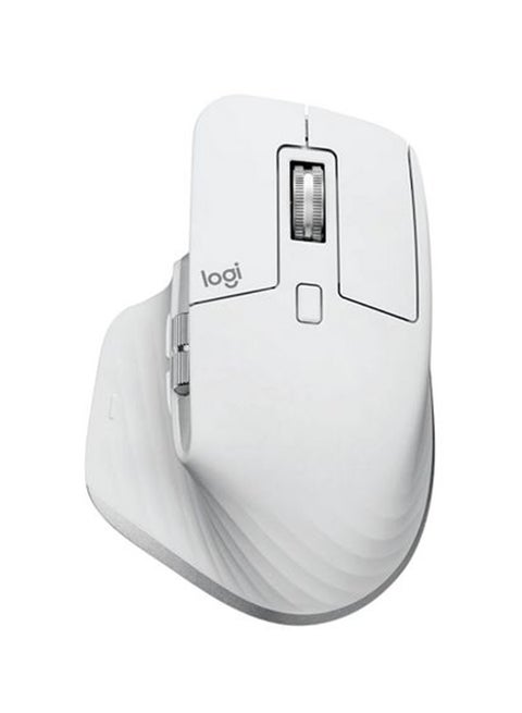 MX Master 3S for Mac Wireless Mouse, 2.4GHz RF & BT LE, 8000dpi Darkfield Optical Sensor, Quiet Click Butons, MagSpeed Electromagnetic Scrolling, Up to 70 Days Battery, Pale Gray | 910-006572 Pale Grey