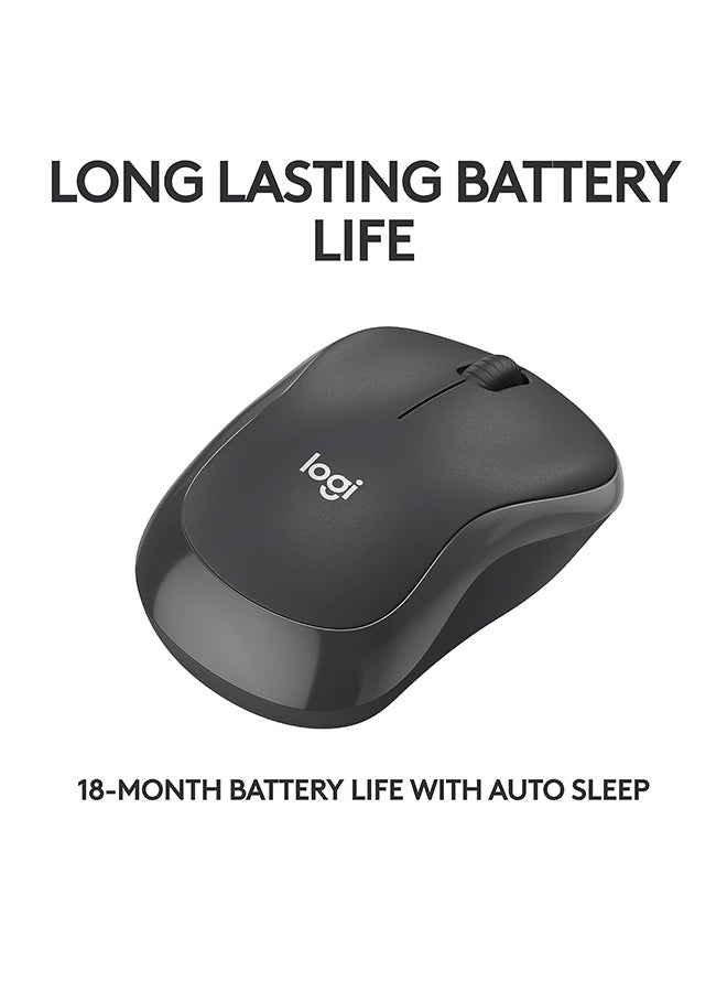 Logitech - M240 Silent Wireless Optical Mouse - Black - Image 1