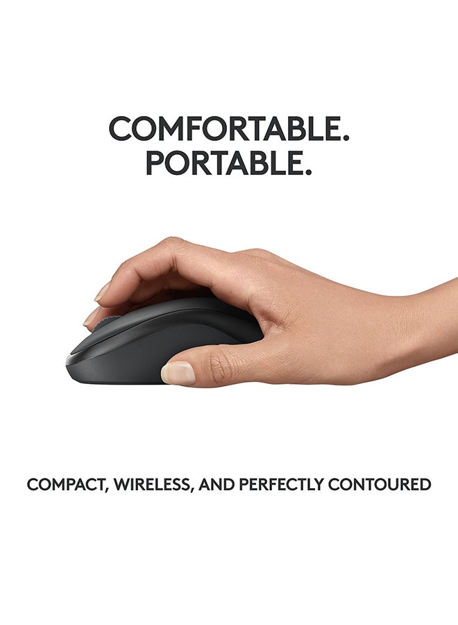 Logitech - M240 Silent Wireless Optical Mouse - Black - Image 1