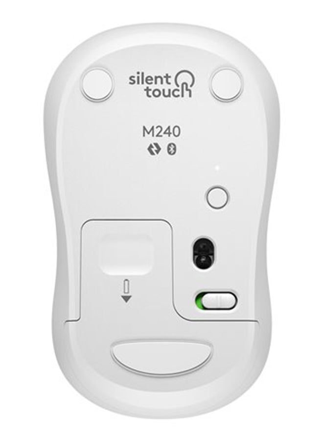 Logitech - M240 Bluetooth Mouse - Silent White - Image 1