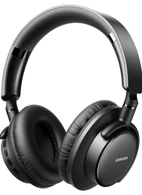 سماعات رأس لاسلكية قابلة للطي JR-OH1 فوق الأذن 5.0، صوت جهير نقي، شحن سريع، USB Type-C سريع، اتصال متعدد النقاط، مساعد صوتي مع ميكروفون إلغاء الضوضاء