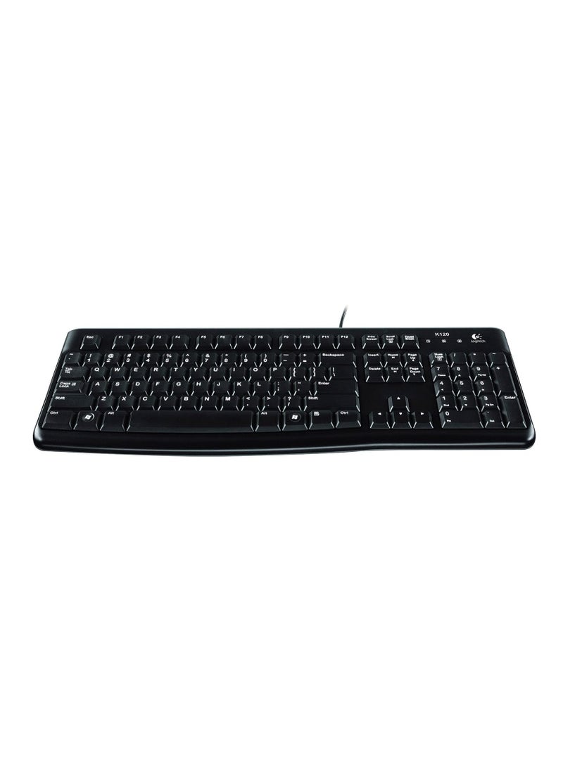 Logitech - Logitech K120 Wired Keyboard Black - Image 1