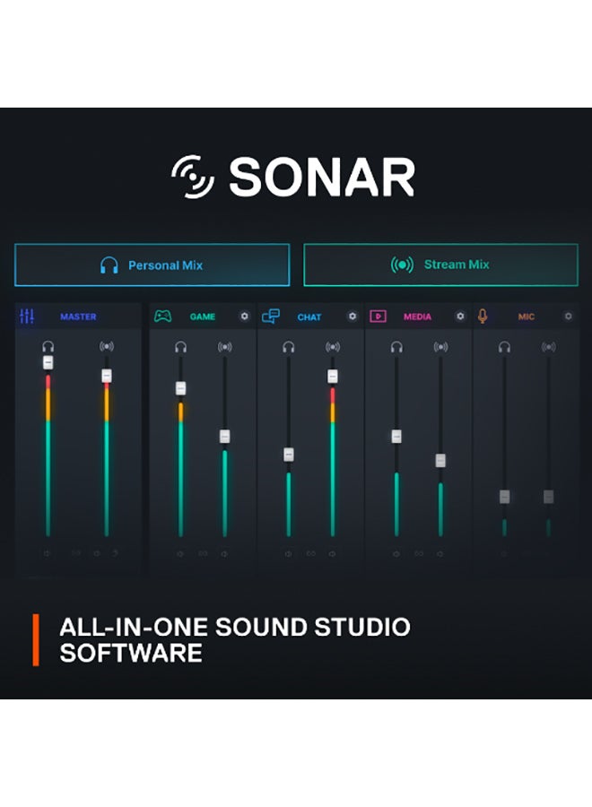 ستيل سيريز - SteelSeries Alias Pro - APAC، ميكروفون XLR بجودة الاستوديو - مصمم للألعاب والبث والبث عبر اتصال XLR من الدرجة الاحترافية - Image 1