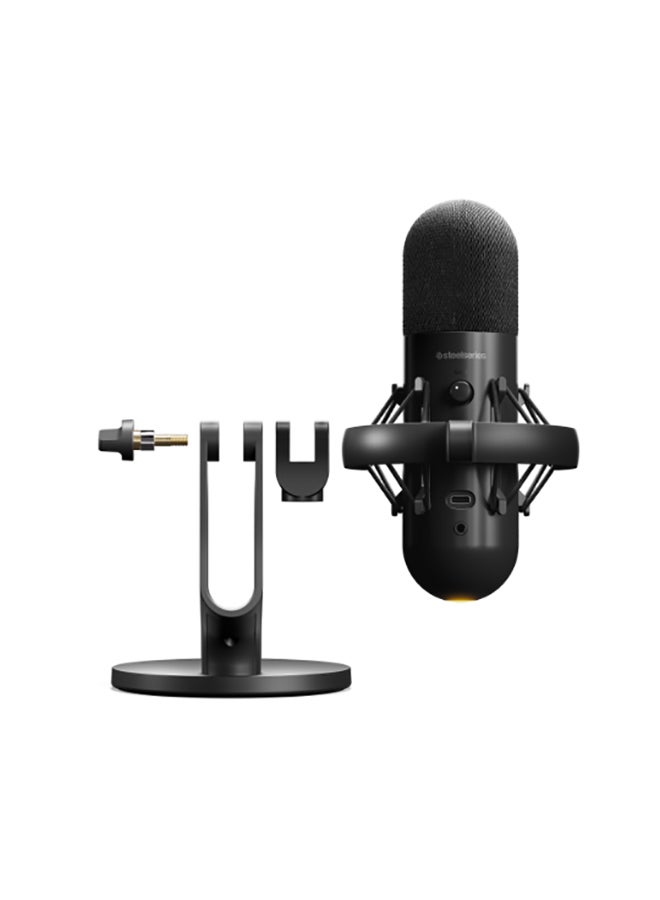 steelseries - SteelSeries Alias - Gaming Microphone, 3X Bigger Capsule - USB-C Condenser Mic captures a wide vocal range with a Capsule up to 3X Larger than other Mics - Image 1