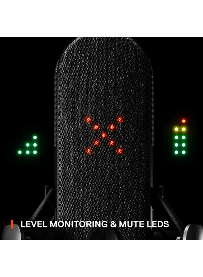 steelseries - SteelSeries Alias - Gaming Microphone, 3X Bigger Capsule - USB-C Condenser Mic captures a wide vocal range with a Capsule up to 3X Larger than other Mics - Image 1