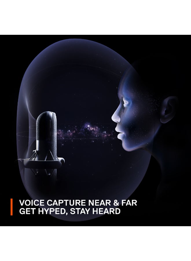 steelseries - SteelSeries Alias - Gaming Microphone, 3X Bigger Capsule - USB-C Condenser Mic captures a wide vocal range with a Capsule up to 3X Larger than other Mics - Image 1
